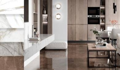 Новые дизайны керамогранита в крупном формате 60×60 и 60×120.